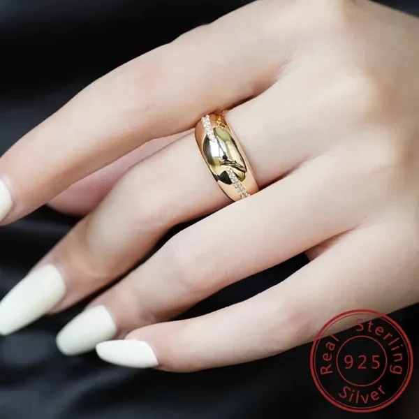 ⁦قطعة، زركونيا 925 فضة⁩ - الصورة ⁦2⁩