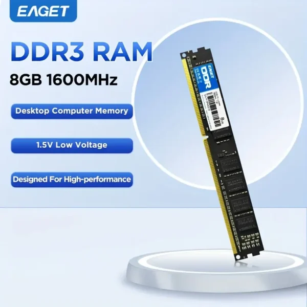 ⁦ذاكرة EAGET DDR3 8GB 1600MHz⁩ - الصورة ⁦2⁩