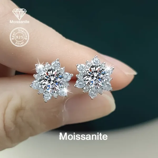 ⁦أقراط من الفضة النحاسية S925⁩ - الصورة ⁦3⁩