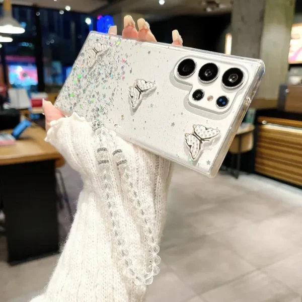 ⁦حافظة نجمية لهاتف سامسونج جالاكسي S24 S24Plus S24Ultra⁩ - الصورة ⁦5⁩