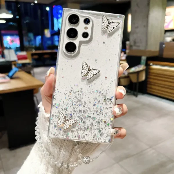 ⁦حافظة نجمية لهاتف سامسونج جالاكسي S24 S24Plus S24Ultra⁩ - الصورة ⁦6⁩