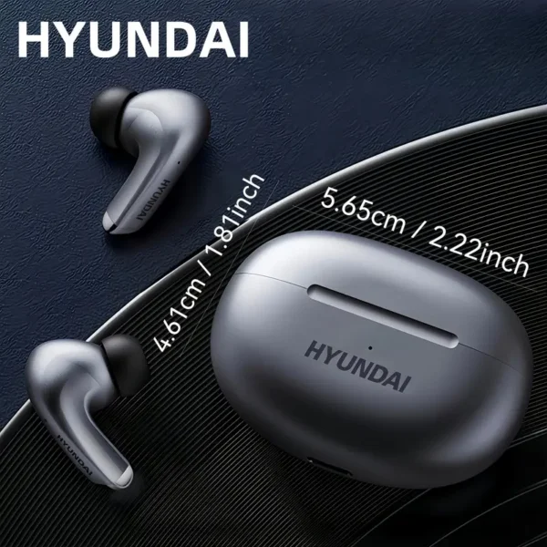 ⁦سماعات أذن لاسلكية HYUNDAI LP5 - صوت محيطي محسن، تقليل الضوضاء النشط⁩ - الصورة ⁦3⁩