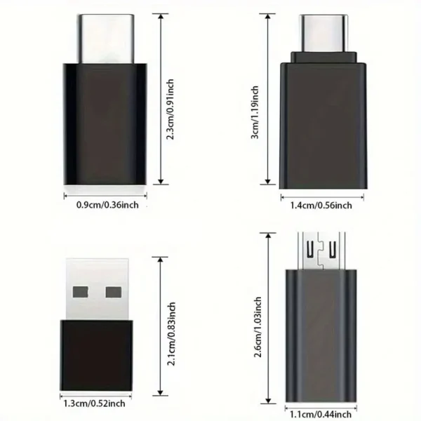 ⁦8 قطع محول من USB إلى USB C، محول أنثى من نوع USB Type C⁩ - الصورة ⁦4⁩