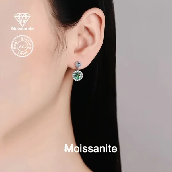 ⁦أقراط نسائية متعددة الاستخدامات من الفضة عيار 925⁩ - الصورة ⁦3⁩