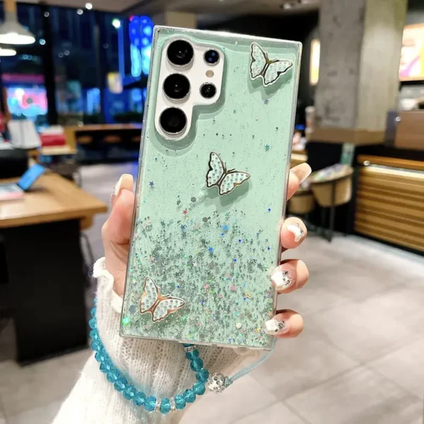 ⁦حافظة نجمية لهاتف سامسونج جالاكسي S24 S24Plus S24Ultra⁩ - الصورة ⁦4⁩