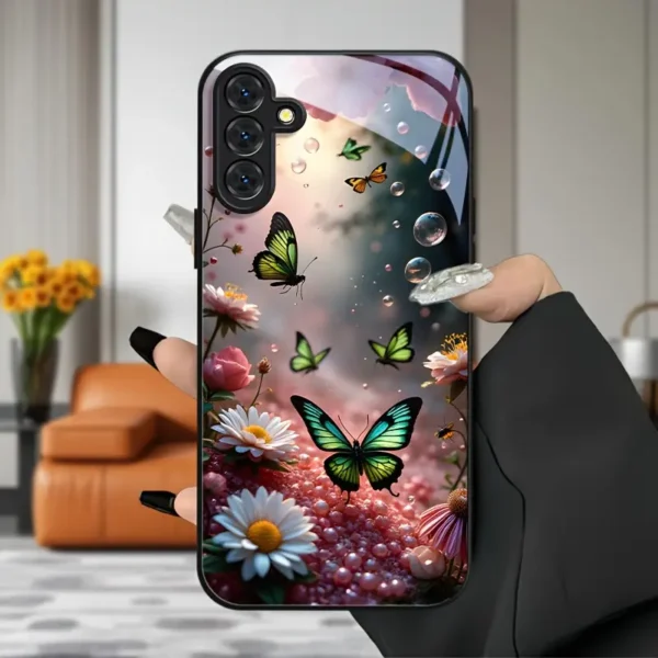 ⁦افظة هاتف زجاجية مقواة متوافقة مع A34 A35 A52 A52S A53 A54 A55 A56 5G⁩ - الصورة ⁦3⁩