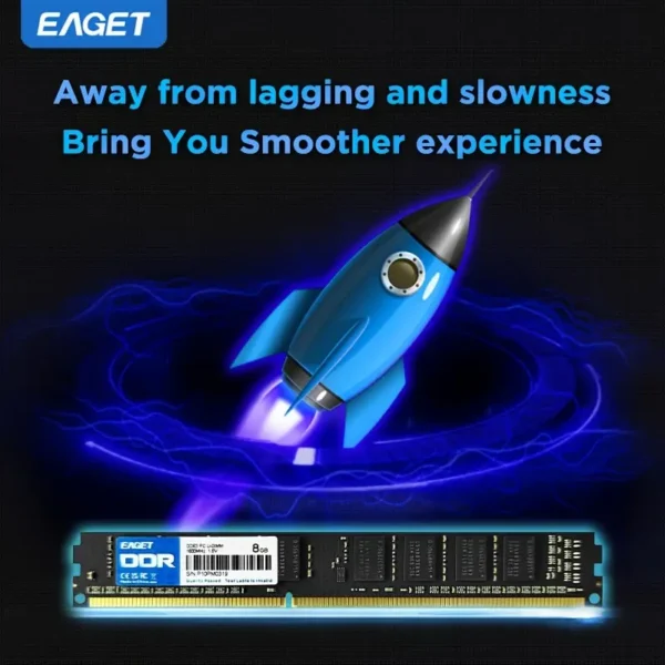 ⁦ذاكرة EAGET DDR3 8GB 1600MHz⁩ - الصورة ⁦6⁩