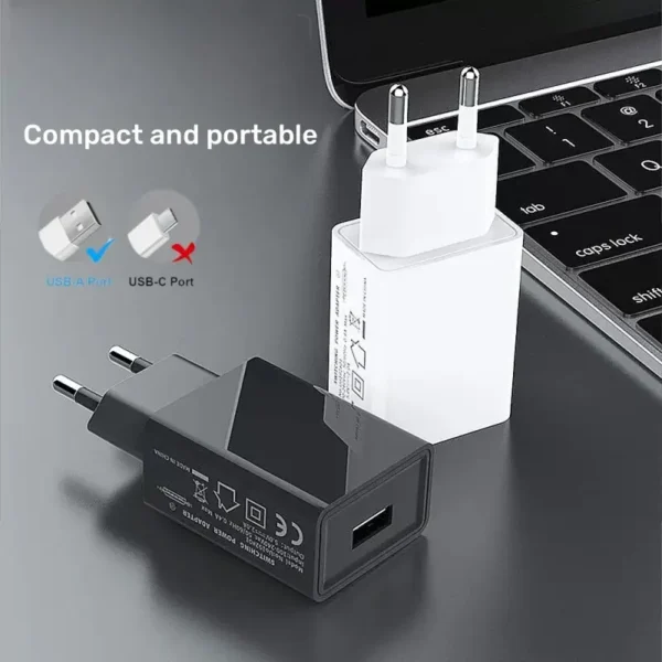 ⁦أسرع توصيل: يوم عمل واحد5 فولت 2 أمبير USB شاحن حائط 10 وات شحن سريع شاحن هاتف محمول محول طاقة لهاتف iPhone Samsung Xiaomi Huawei EU قابس شحن⁩ - الصورة ⁦2⁩