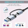⁦محول 8 في 1 مع منفذ صوت USB، محول متعدد المنافذ للكمبيوتر اللوحي، يعمل بالطاقة USB، جهد تشغيل 5 فولت، متوافق مع الأجهزة اللوحية.⁩ - الصورة ⁦3⁩