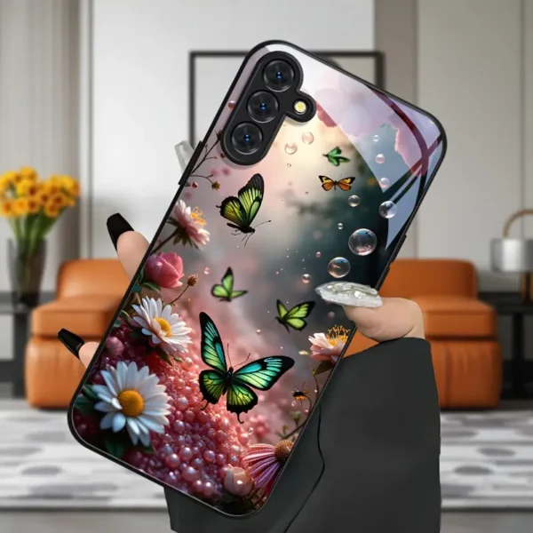⁦افظة هاتف زجاجية مقواة متوافقة مع A34 A35 A52 A52S A53 A54 A55 A56 5G⁩ - الصورة ⁦4⁩