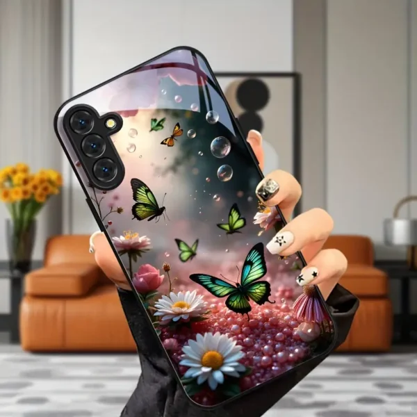 ⁦افظة هاتف زجاجية مقواة متوافقة مع A34 A35 A52 A52S A53 A54 A55 A56 5G⁩ - الصورة ⁦5⁩