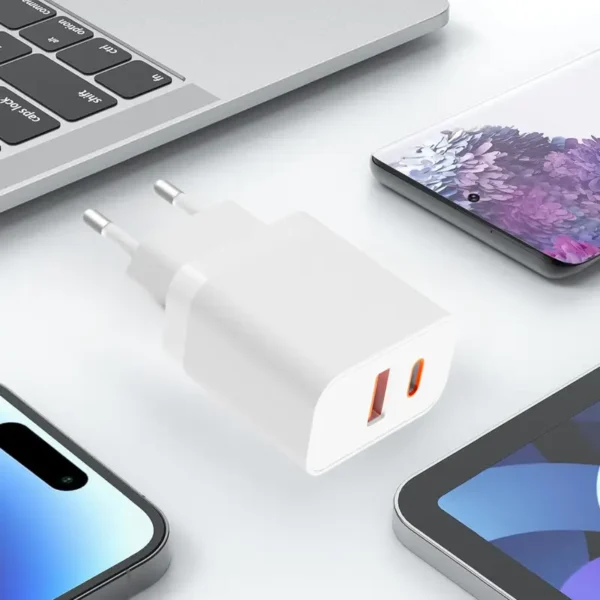 ⁦شاحن سريع لهاتف iPhone 16/16 Pro/16 Pro Max/16 Plus/15 Pro/15 Pro Max/15 Plus، بقوة 20 واط من شاحن USB C، وكابل USB C بطول 2 متر، وشاحن PD3.0 USB لهاتف iPhone⁩ - الصورة ⁦5⁩
