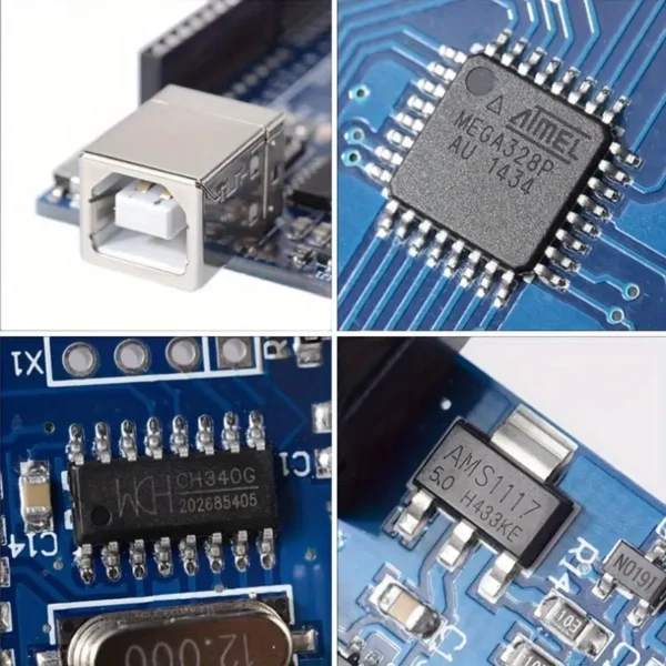 ⁦لوحة تطوير Arduino UNO R3 بقطعتين 2⁩ - الصورة ⁦8⁩