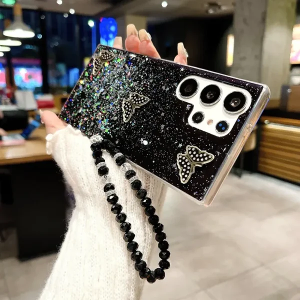 ⁦حافظة نجمية لهاتف سامسونج جالاكسي S24 S24Plus S24Ultra⁩ - الصورة ⁦9⁩