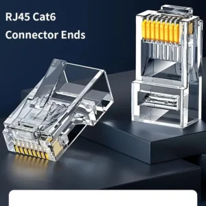 مجموعة من 100 من موصلات RJ45