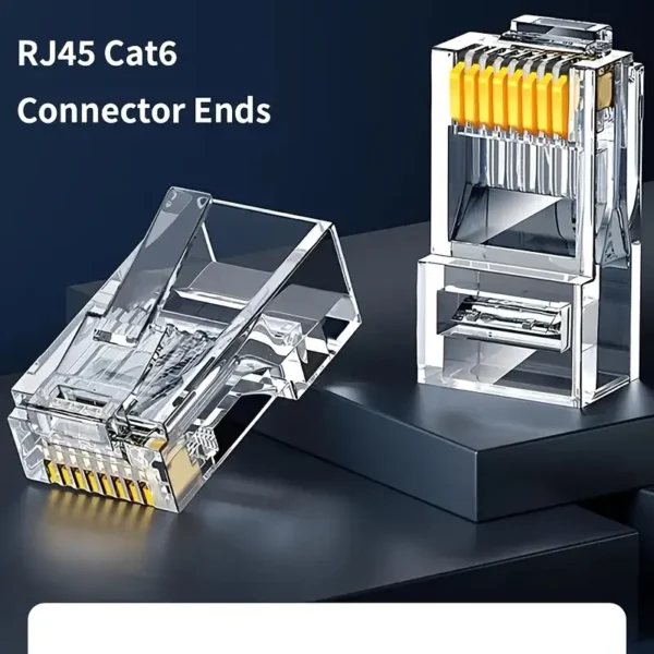 مجموعة من 100 من موصلات RJ45