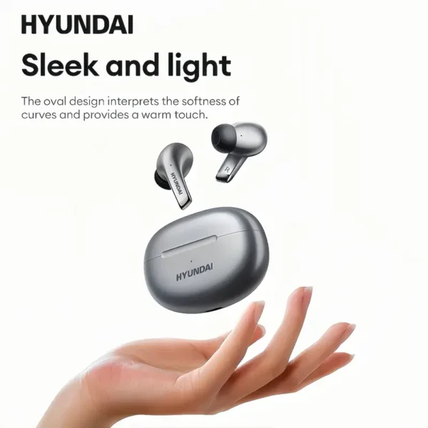 ⁦سماعات أذن لاسلكية HYUNDAI LP5 - صوت محيطي محسن، تقليل الضوضاء النشط⁩ - الصورة ⁦7⁩